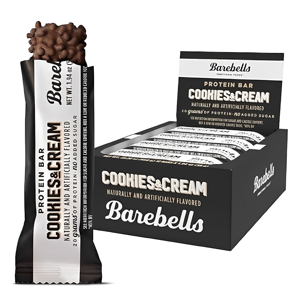 Cookies & Cream Protein Bar - Barebells (12 X 55G)